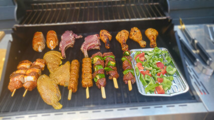 Variety of grilled food: A feast for the senses