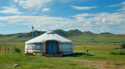 mongolion yurt wallpaper