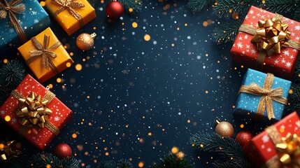 Modern Boxing Day sale background with clean vector design, focusing on gift boxes, sale banners, and festive patterns in a promotional layout.