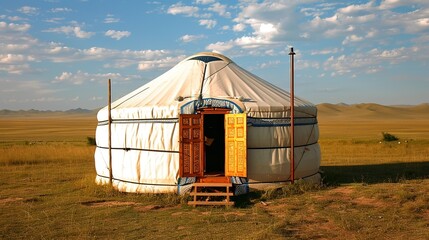 mongolion yurt wallpaper