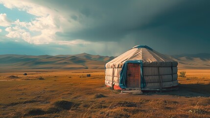 mongolion yurt wallpaper
