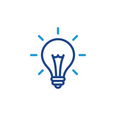 Light bulb icon, Light bulb sign vector