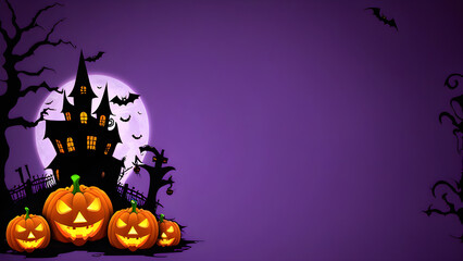 Cute Halloween background, unique halloween wallpaper, Halloween concept background, ai generated