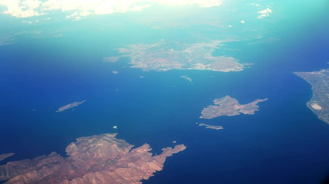 Aerial footage of Kos and Pserimos- Greek island