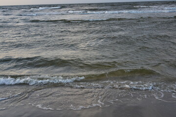 Baltic Sea beach in Jantar September 2024