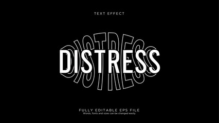 Distress Text Effect Font Style
