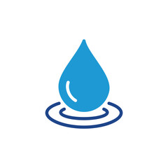 Fototapeta premium Drop water icon, Drop water sign vector