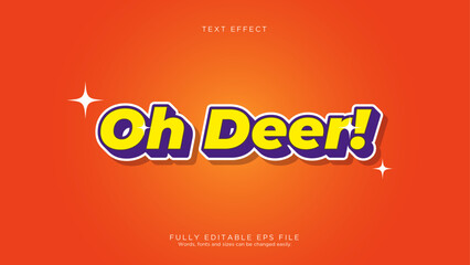 Oh Deer Text Effect Font Style