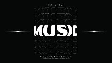 Music Distortion Text Effect Font Style