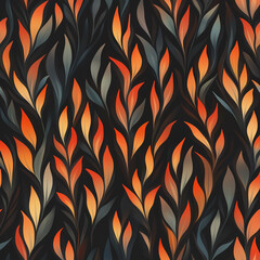 hand drawn cartoon blaze fire flame element illustration background material 