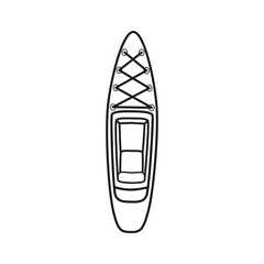 Kayak icon vector. Kayak illustration sign. Rowing symbol or logo.