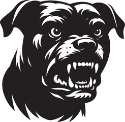 Cool Dog Silhouette isolated on a white background Minimalist dog vector shape