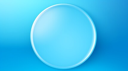 A Blue Oval Shape with a White Outline on a Blue Background