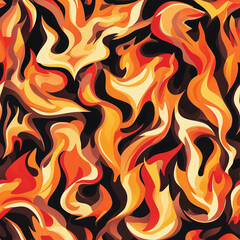 Blaze fire flame element illustration background material 