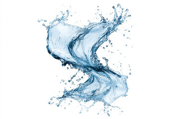 Obraz premium water splash isolated on white background