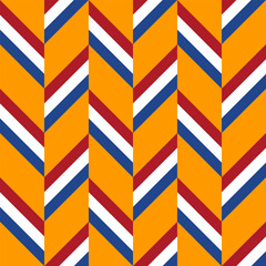 Obraz premium netherlands flag pattern chevron background. vector illustration