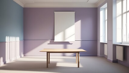 Fototapeta premium Elegant working space, home office concept. Scandinavian interior design.