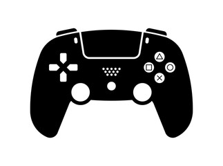 Controller icon. Silhouette style. Vector icon.