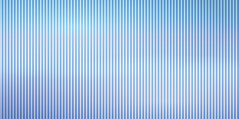 Obraz premium Gradient banner with holographic texture. Trendy blue background of ribbed glass effect. Iridescent plastic texture with striped overlay. Vector illustration.