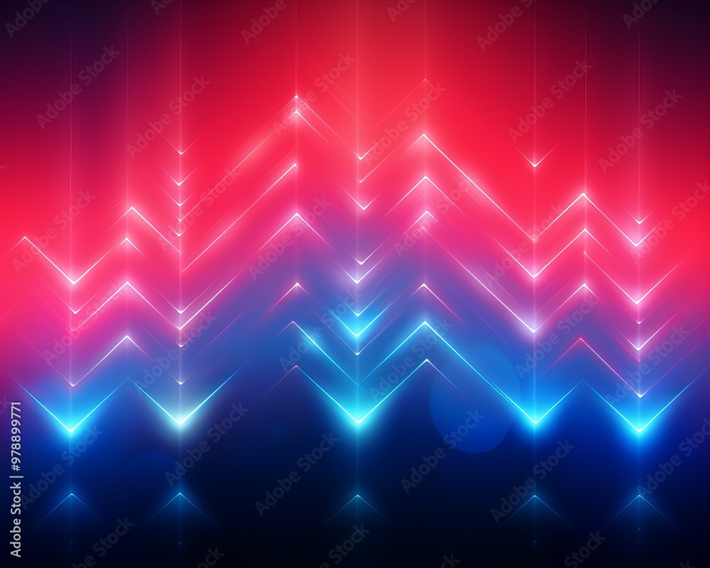 Poster abstract colorful light patterns create a vibrant display in a digital art installation