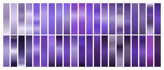 Purple Gradient Set for Light to Bright Colors