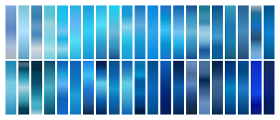 Blue Gradient Set for Light to Bright Colors