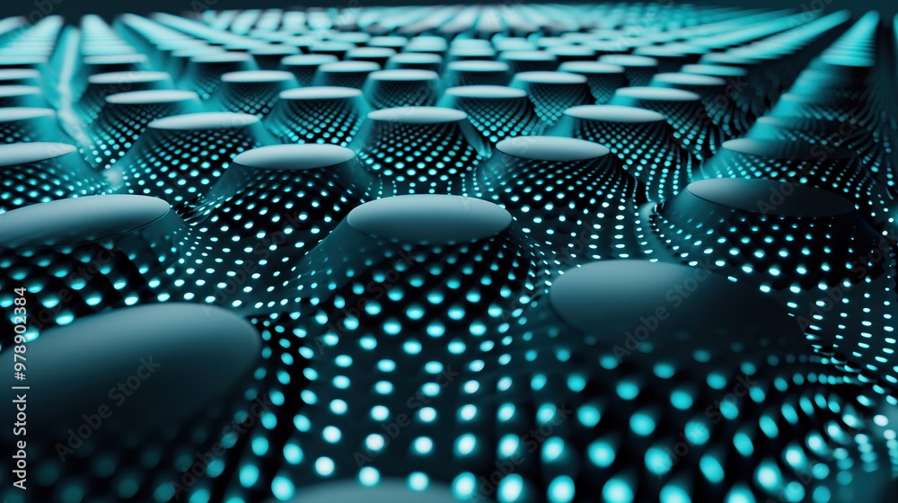 Poster abstract 3d background dotted circles