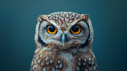 Obraz premium an owl, isolated on a simple background
