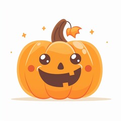 Fototapeta premium Cute Halloween Pumpkin 