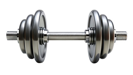 Naklejka premium Illustration of Black Dumbbell on a Transparent Background
