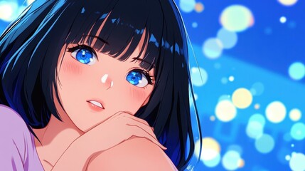 A vibrant animated girl character, full of energy and charm, captivating audiences with her playful antics.