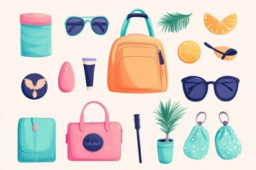 Hot pink retro style handbag with clasp and handle on grey background, hot pink, plastic, retro, gel-like, material. Beautiful simple AI generated image