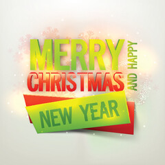 Obraz premium Greeting Card for Christmas and New Year.