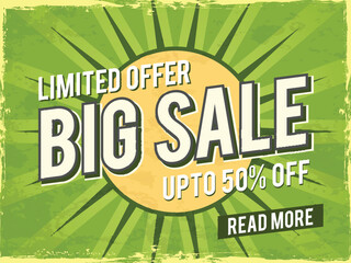Big Sale Poster, Banner or Flyer design.