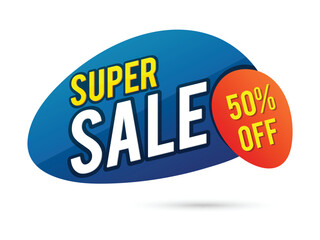 Super Sale Poster, Banner or Flyer design.