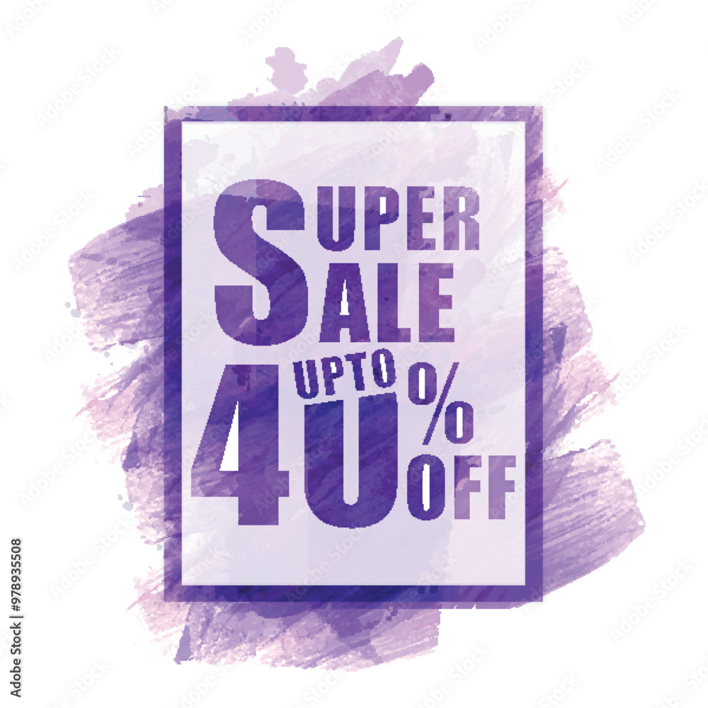 Wall mural super sale flyer or banner.