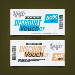 Creative Discount Voucher template design.