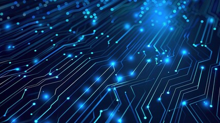 abstract tech background with illuminated fiber optic connections quantum computing network system and electronic global intelligence