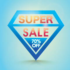 Super Sale Poster, Banner or Flyer design.