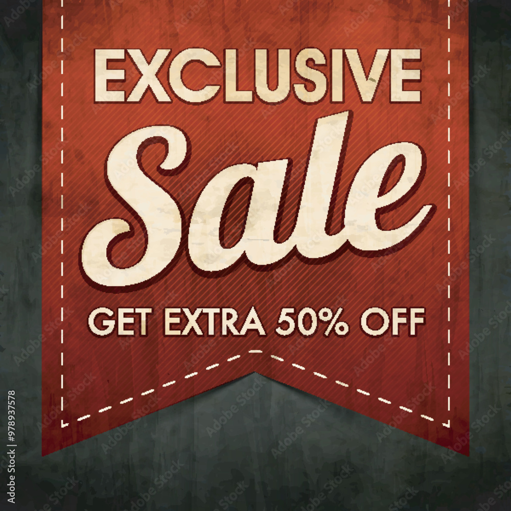 Poster exclusive sale poster, banner or flyer design.