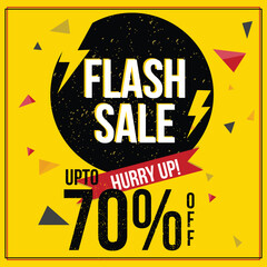Flash Sale Poster, Banner or Flyer design.