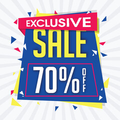 Exclusive Sale Poster, Banner or Flyer design.