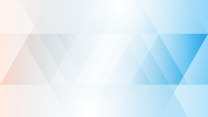Abstract creative geometric shape and stripe on gradient light blue background illustration.