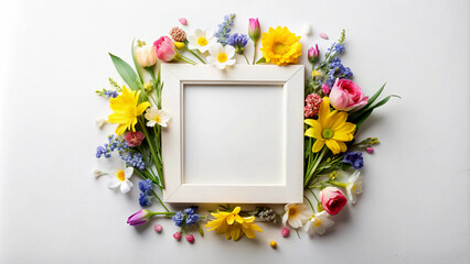 frame with flowersframe, album, flower, vintage, photo, card, blank, paper, design, blackboard, holiday, old, decoration, flowers, wooden, border, empty, scrapbook, grunge, page, texture, nature, illu