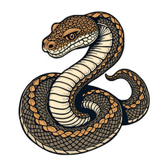 Fototapeta premium Vector t-shirt tatoo design Snake