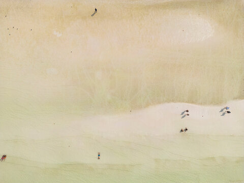 Aerial View of Playa Holbox, Quintana Roo, Mexiko