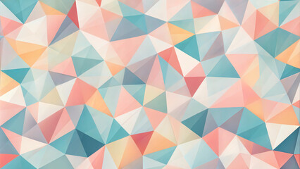 Fototapeta premium Background of irregular geometric shapes, overlapping abstract figures in muted pastel tones, playful and modern, copy space