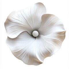 Obraz premium Illustrate a close-up view of a moonflower with a focus on its unique texture and subtle color variations