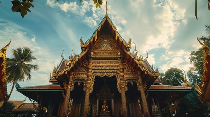 Obraz premium Thailand temple wallpaper