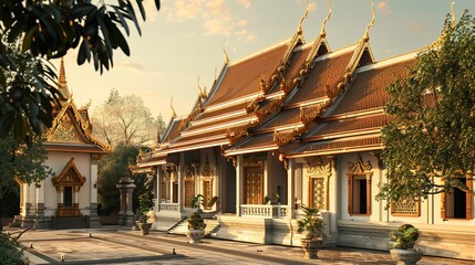 Obraz premium Thailand temple wallpaper